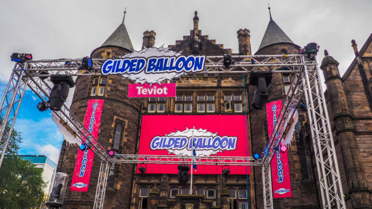Gilded Balloon at Teviot Place venue during the Edinburgh Fringe Festival in Scotland, UK