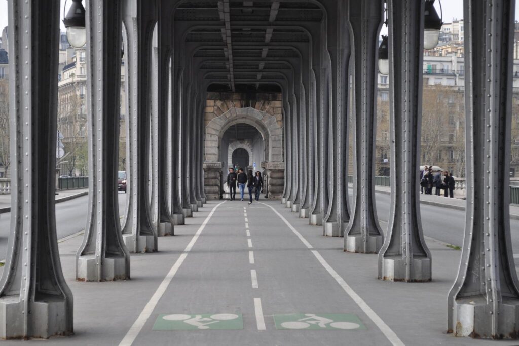 Pont de Bir-Hakeim in Paris France Inception Bridge