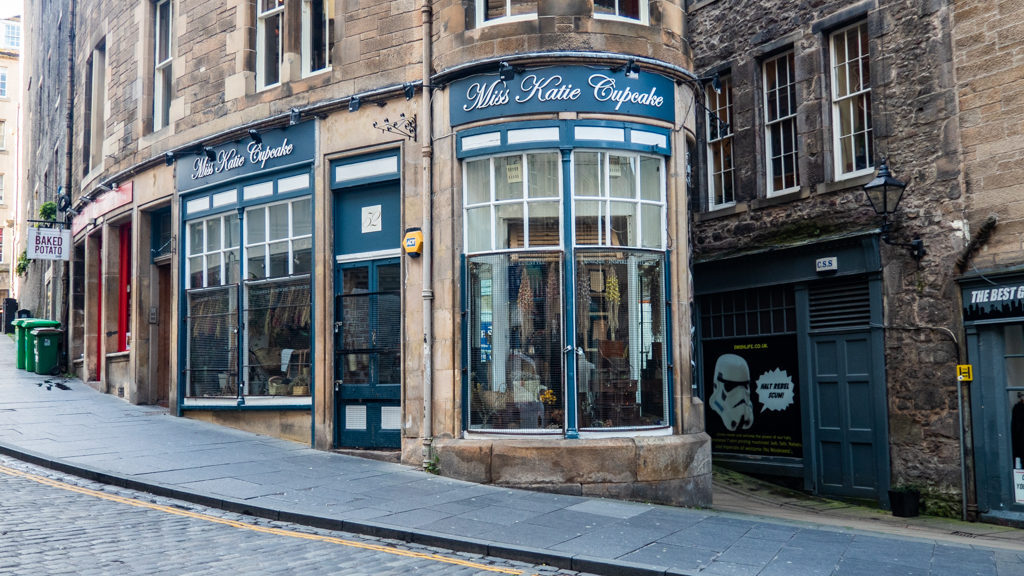 Miss Katie Cupcake shop on Cockburn Street, Edinburgh