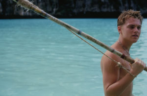 Leonardo DiCaprio on Maya Bay, Koh Phi Phi Le in Thailand as seen in the film The Beach
