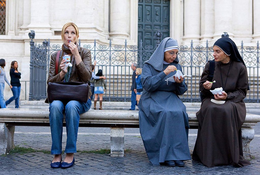 Eat Pray Love, one of the top films set in Rome, Italy
