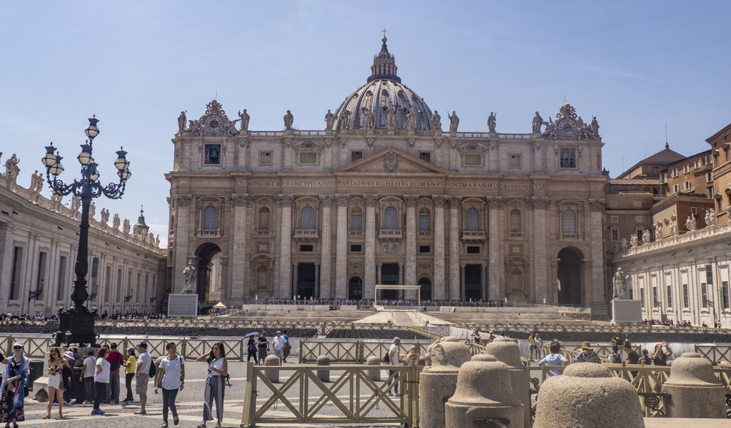 St Peter's Basilica, an Angels and Demons filming location in Rome and Vatican City