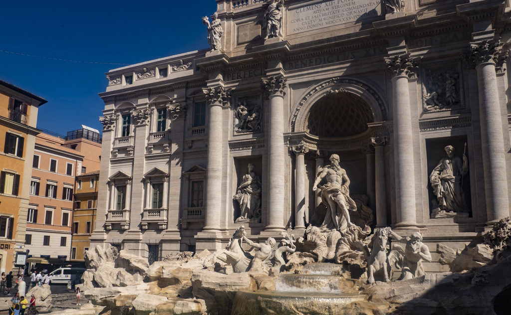 Trevi Fountain in Rome, a Roman Holiday Filming Location