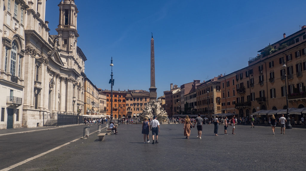 Piazza Navona,a To Rome with Love filming location