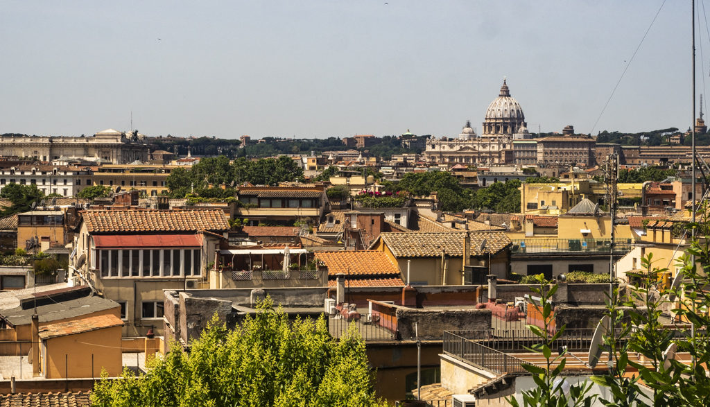 View over Rome from Villa Borghese