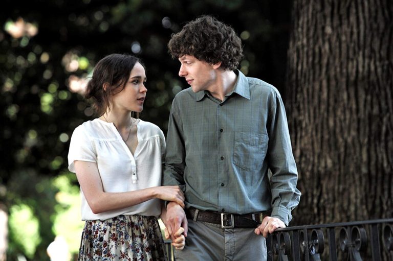 Monica and Jack walk through Villa Borghese in To Rome with Love (2012)