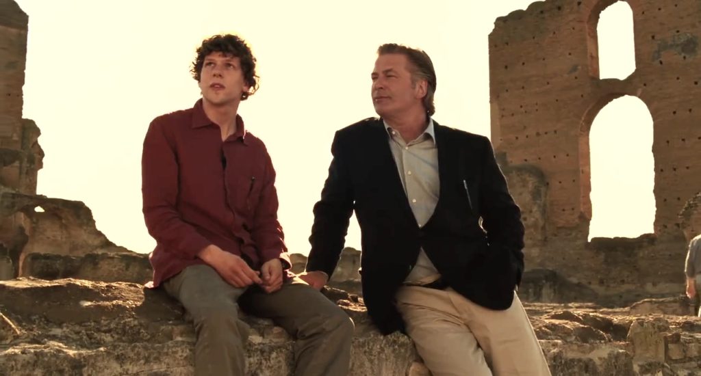 Jack and John sitting on some ruins in To Rome with Love (2012)