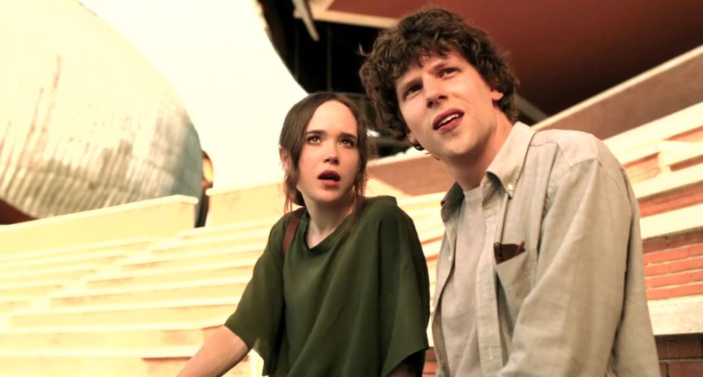 Monica and Jack sit in a music stadium in To Rome with Love (2012)