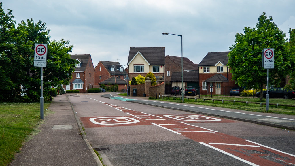 Harry Potter filming location on Dowding Way in Hertfordshire