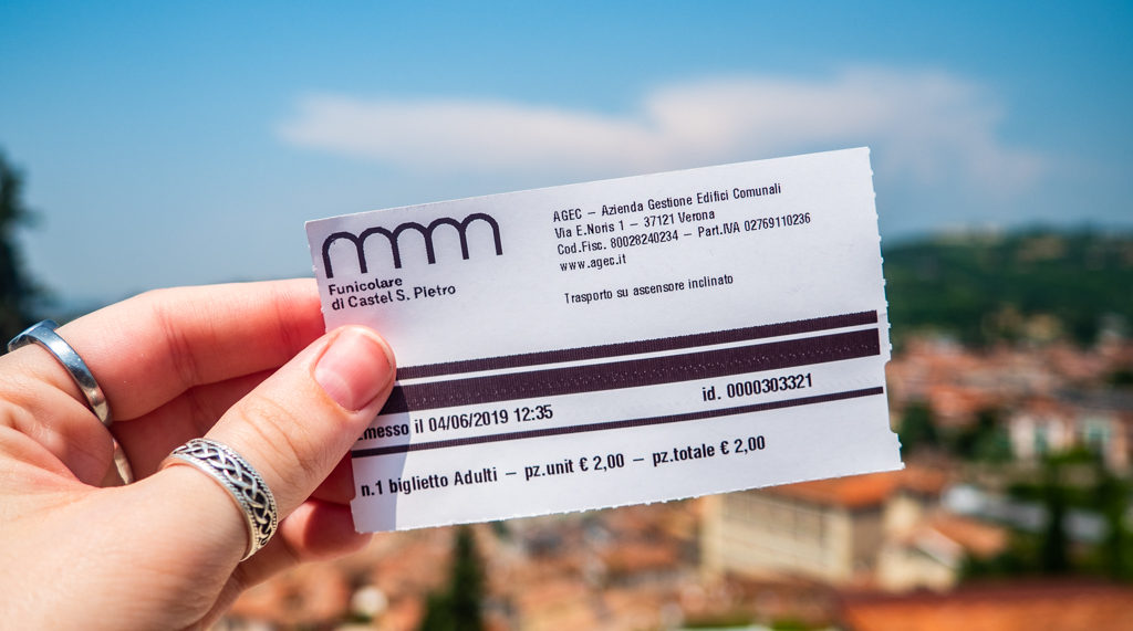 Castel San Pietro ticket in Verona, Italy, 24 hours in Verona