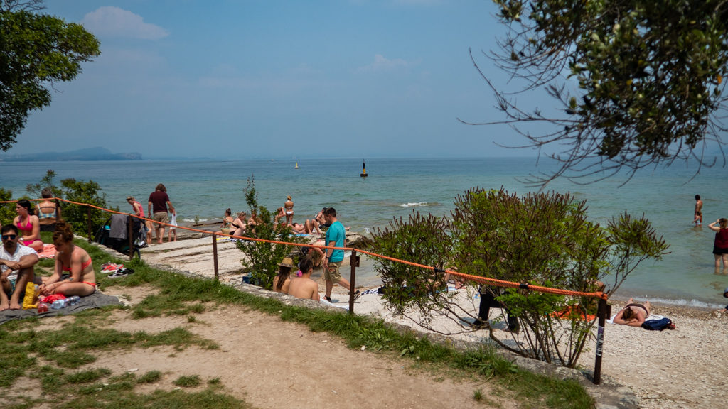 Jamaica Beach on Sirmione, Lake Garda in Italy, a Call Me By Your Name filming location