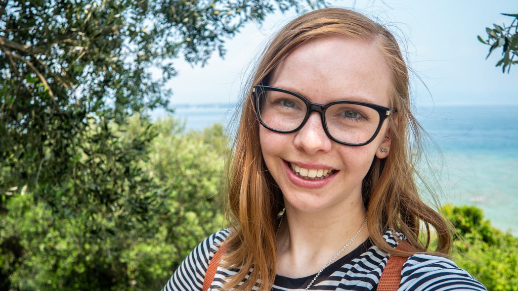 Almost Ginger blog owner in Sirmiona, Lake Garda in Italy