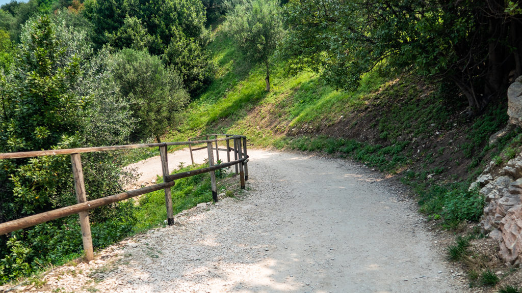 Path to Jamaica Beach on Sirmione, Lake Garda in Italy, a Call Me By Your Name filming location