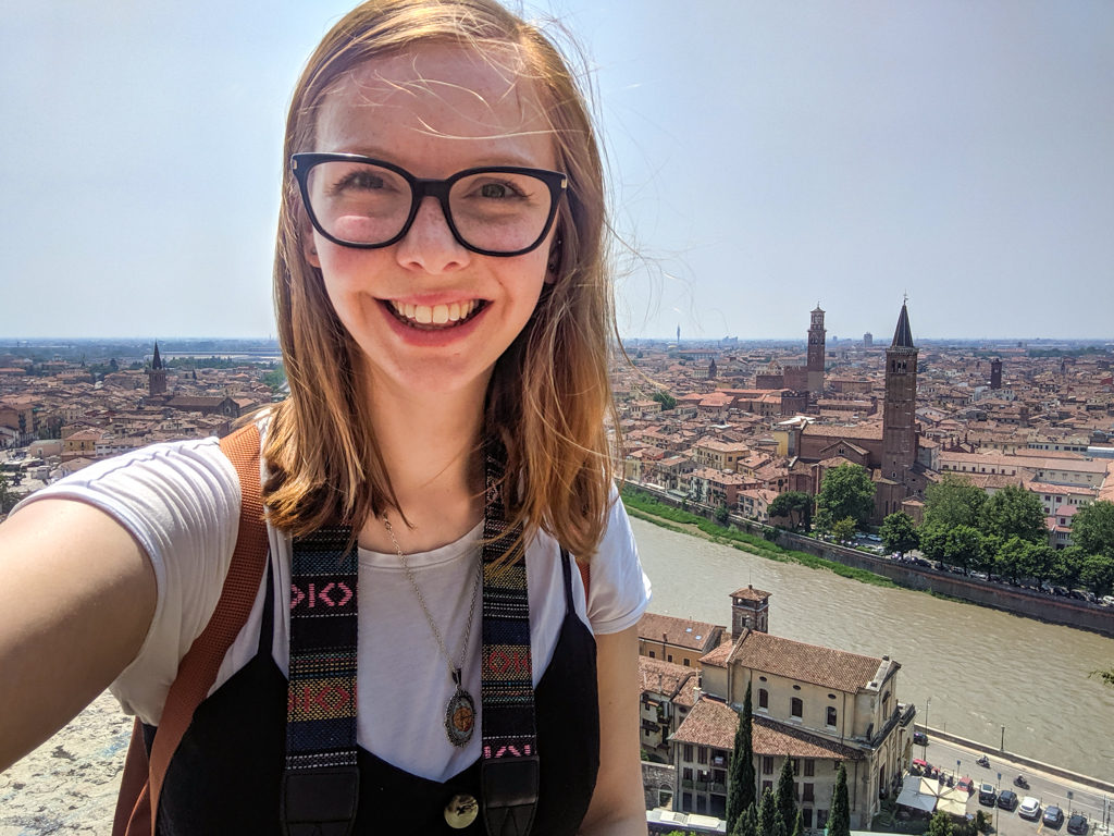 Almost Ginger blog owner on Castel San Pietro in Verona, Italy, 24 hours in Verona