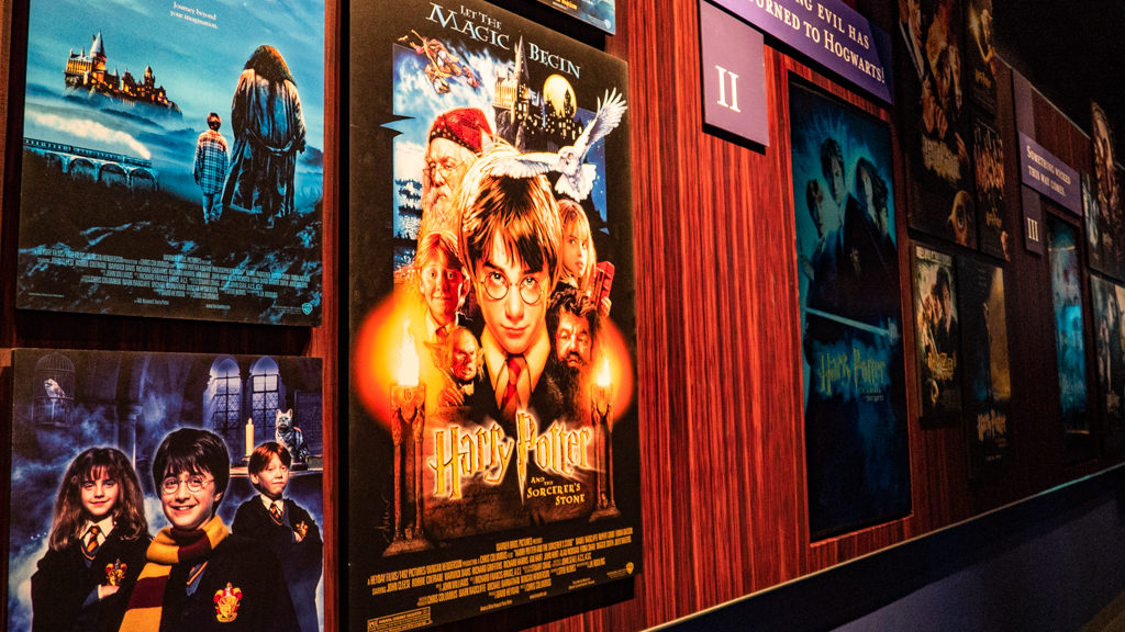 International Harry Potter film posters at Warner Bros. Tour/The Making of Harry Potter in London