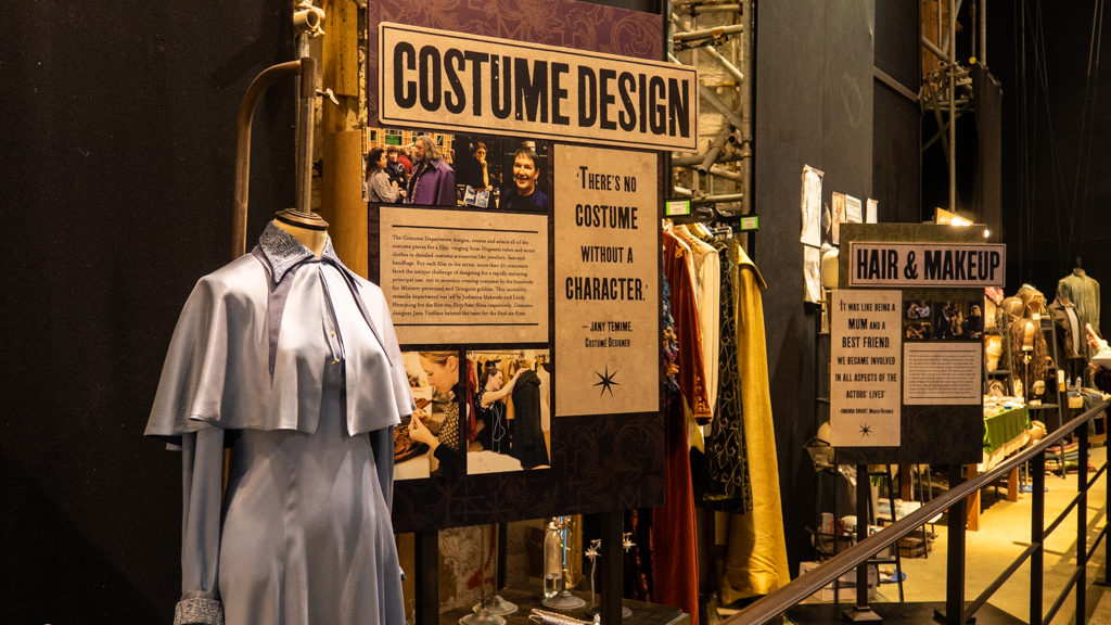 Costume design display at the Warner Bros. Tour/The Making of Harry Potter in London