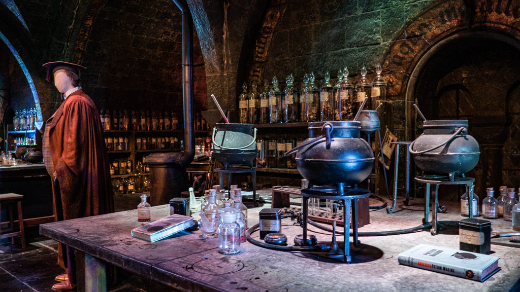 Potions classroom at Harry Potter Studio Tour in London