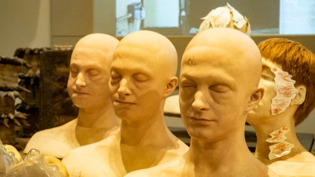 Harry Potter masks at the Warner Bros. Tour/The Making of Harry Potter in London