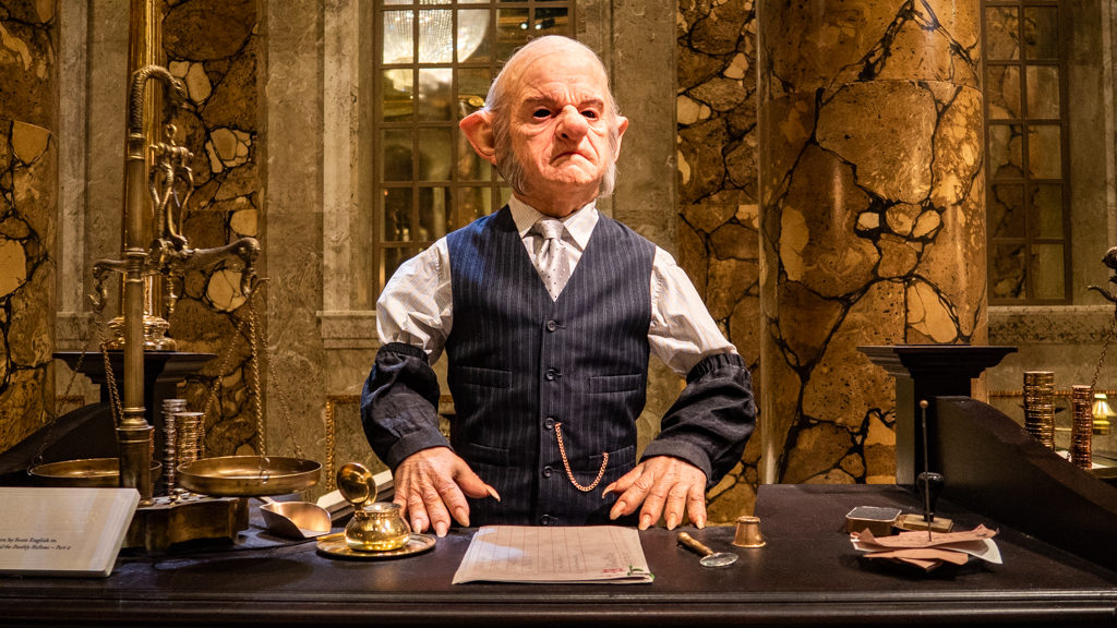Goblin at Gringotts at Warner Bros. Tour/The Making of Harry Potter in London