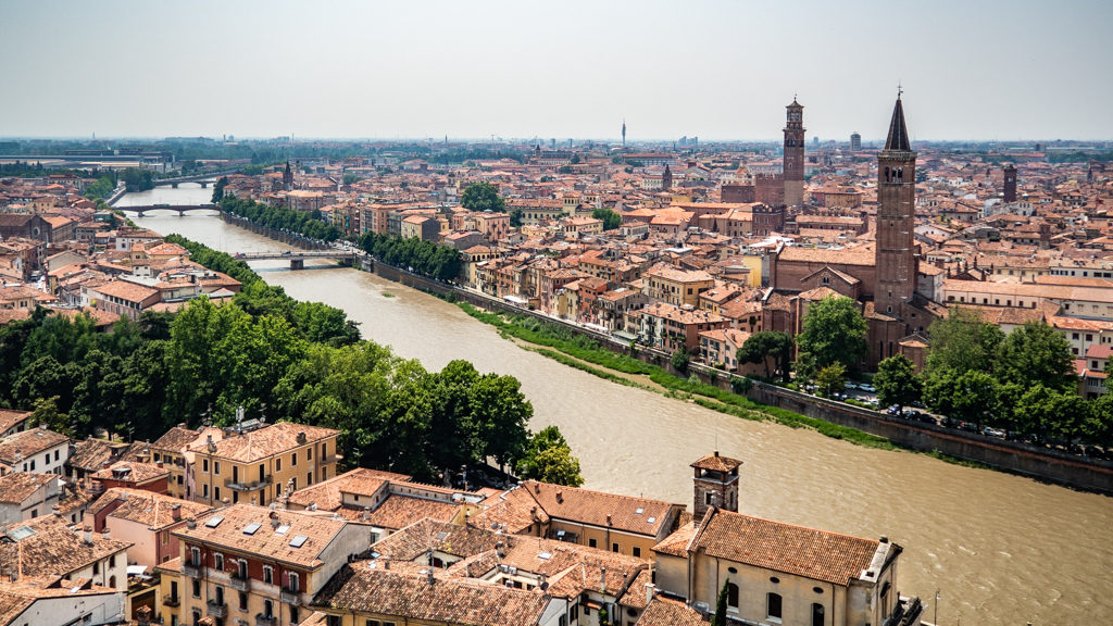 View from Castel San Pietro in Verona, Italy, 24 hours in Verona