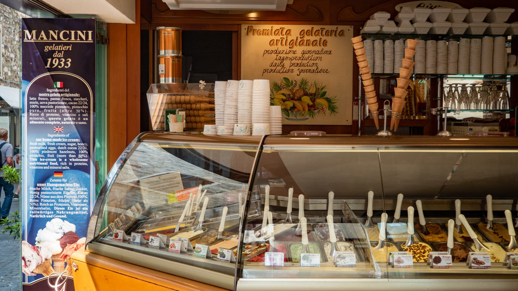 Visit Gelataria Mancini on a Sirmione day trip on Lake Garda, Italy