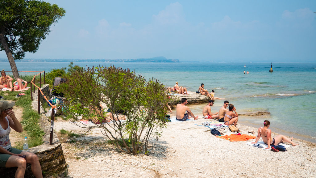 Jamaica Beach on Sirmione, Lake Garda in Italy, a Call Me By Your Name filming location
