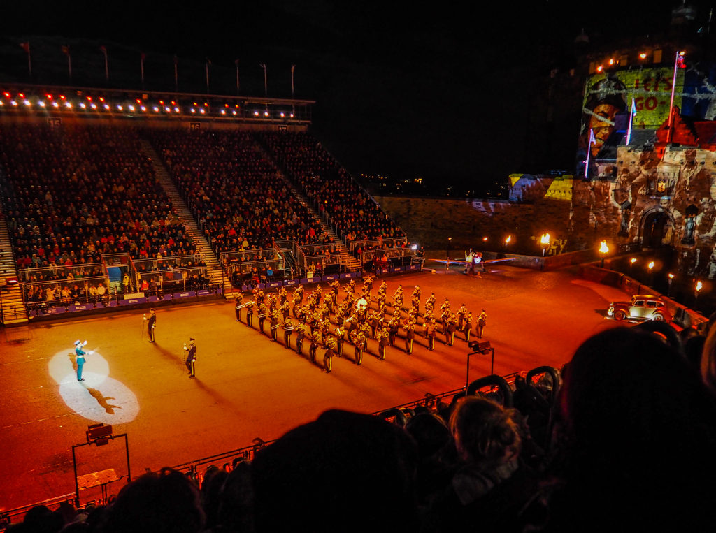 Military performers at the Royal Edinburgh Military Tattoo