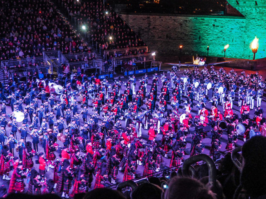 Military performers at the Royal Edinburgh Military Tattoo