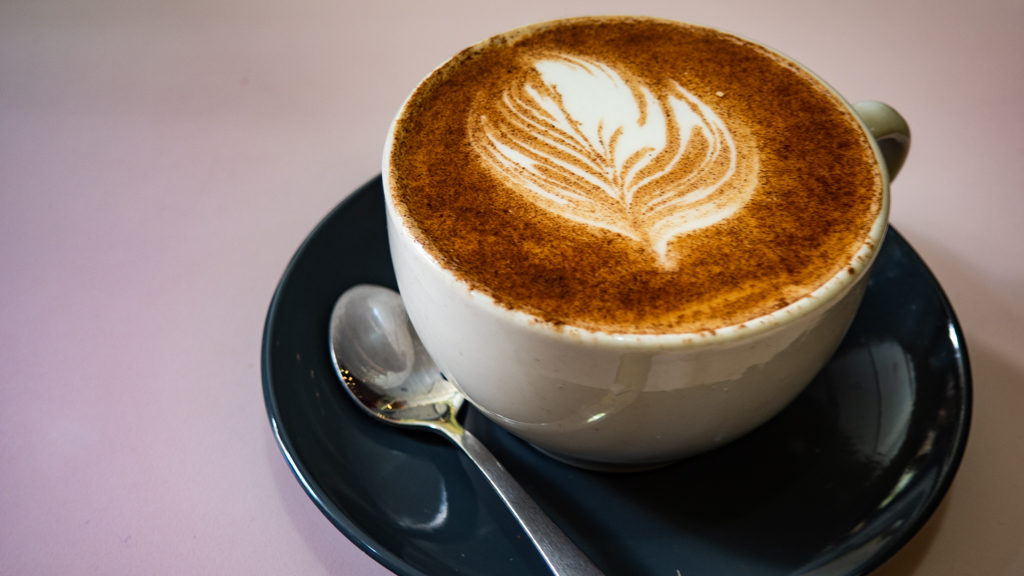 Tumeric latte from Hula Juice Bar in Edinburgh