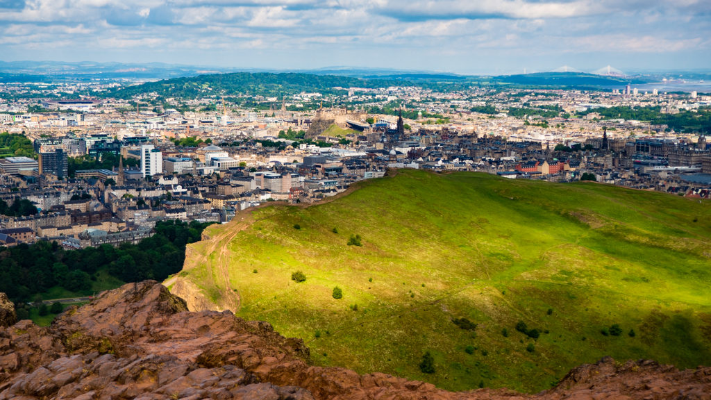 The view from the top of Arthur's Seat in Edinburgh | 3 Days in Edinburgh