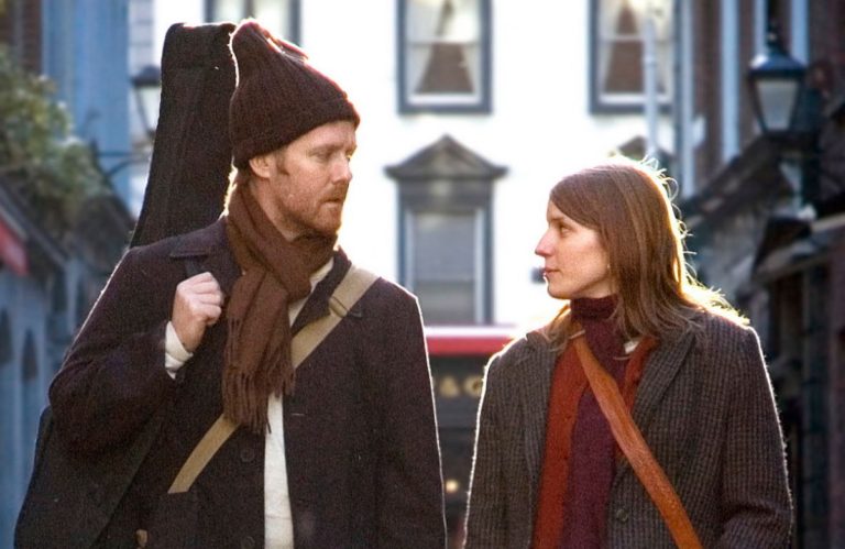 Guy and Girl in Once, a movie shot in Dublin, Ireland
