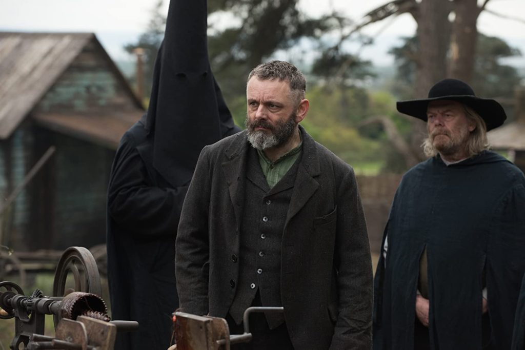 Film still from Apostle, a film set in Wales, UK