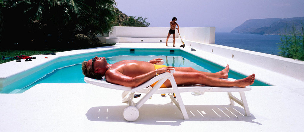 Film still from Sexy Beast, a film set in Spain