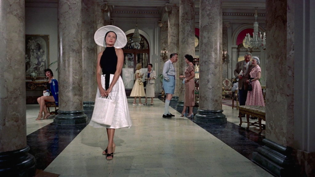 To Catch a Thief (1955) film still of Grace Kelly inside Hotel Carlton in Cannes, France