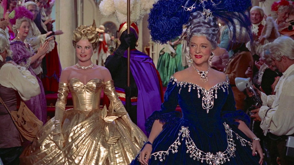 To Catch a Thief (1955) film still of the Masquerade Ball at the Sanford Villa in Cannes, South of France