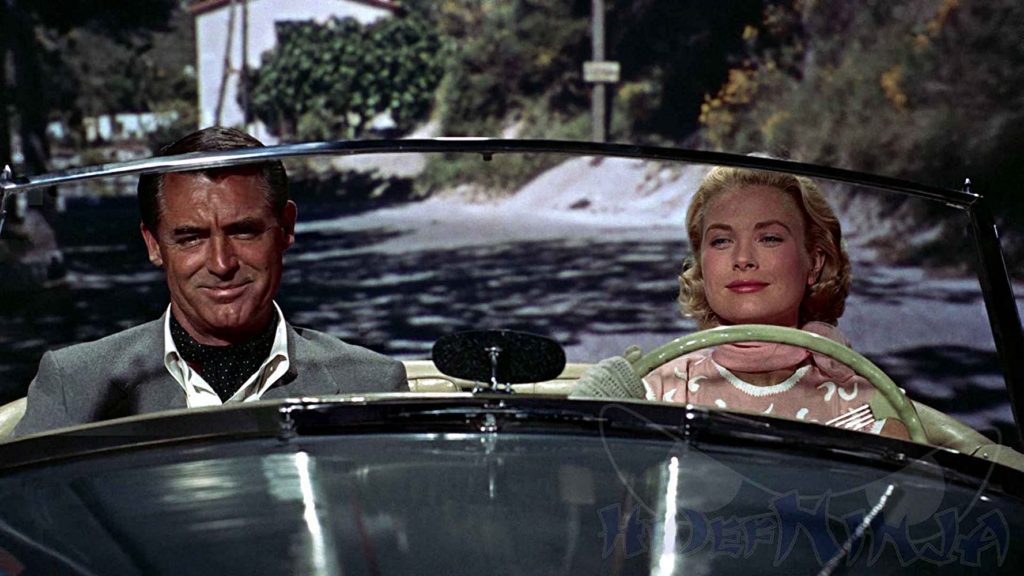 To Catch a Thief (1955) film still of Grace Kelly and Cary Grant in a convertible in the South of France