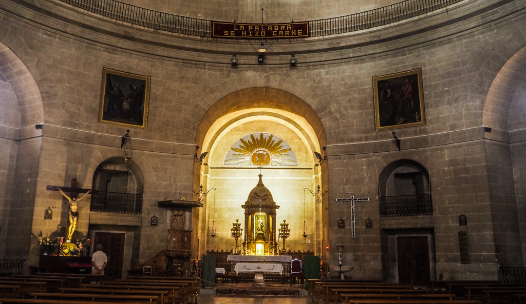 Inside Iglesia de la Encarnacion Church in Montefrío, Spain