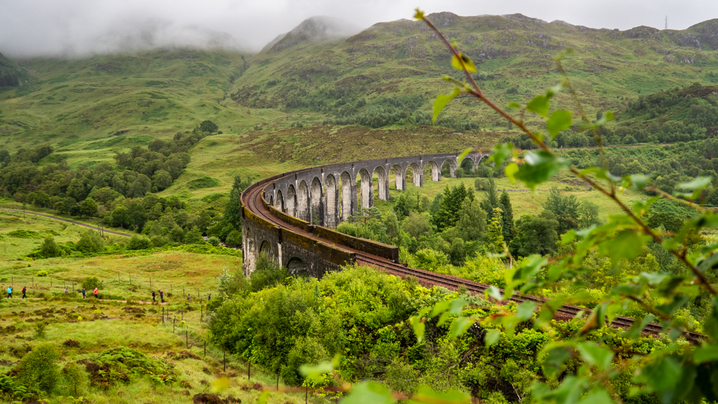 Glenfinnan Viaduct in Scotland