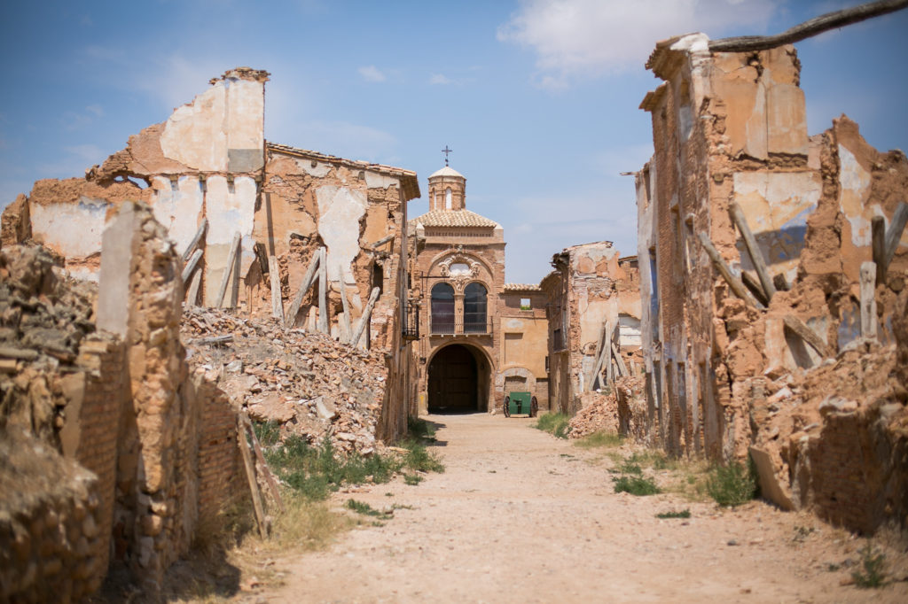 Belchite in Zaragoza, Spain