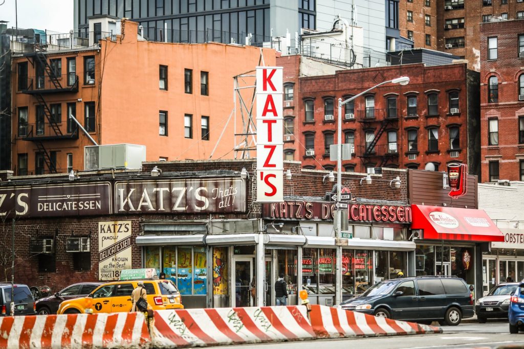 Famous Movie Location Katz's Delicatessen in New York City, New York in the USA