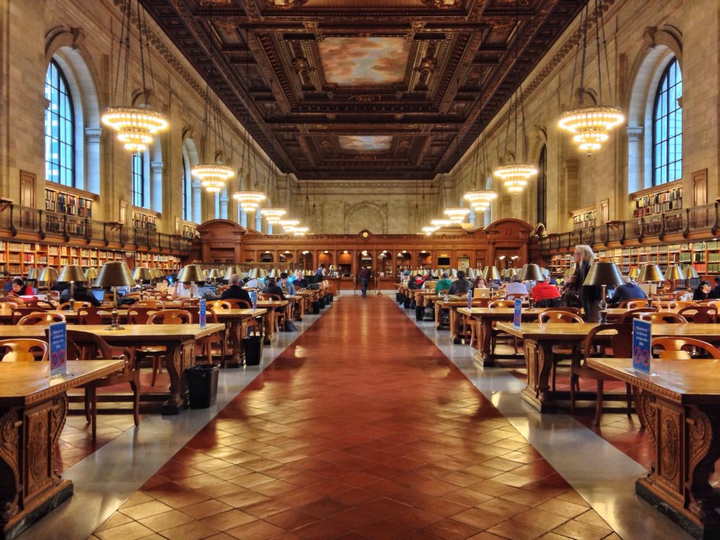 Famous Movie Location New York Public Library in NYC, USA