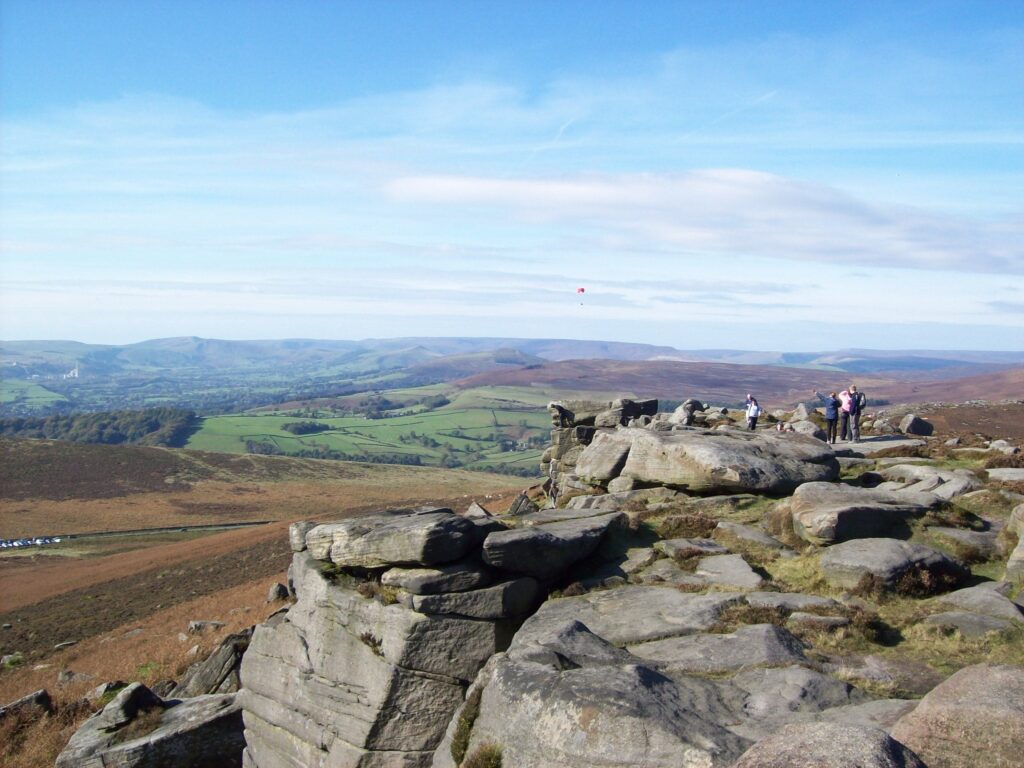 Stanage Edge on Hathersage Moor, Hope Valley in Derbyshire, England Pride and Prejudice Filming Location