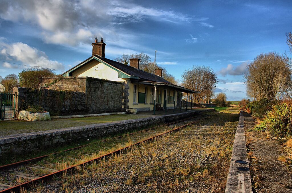 Ballygunin Railway Station in County Galway, Ireland The Quiet Man Filming Location