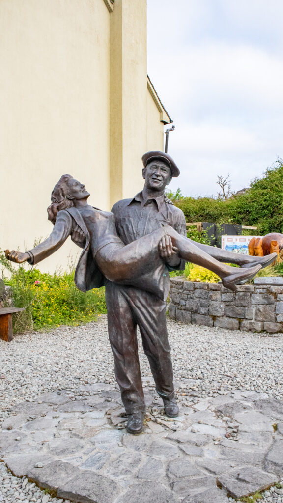 The Quiet Man Statue in Cong, Ireland
