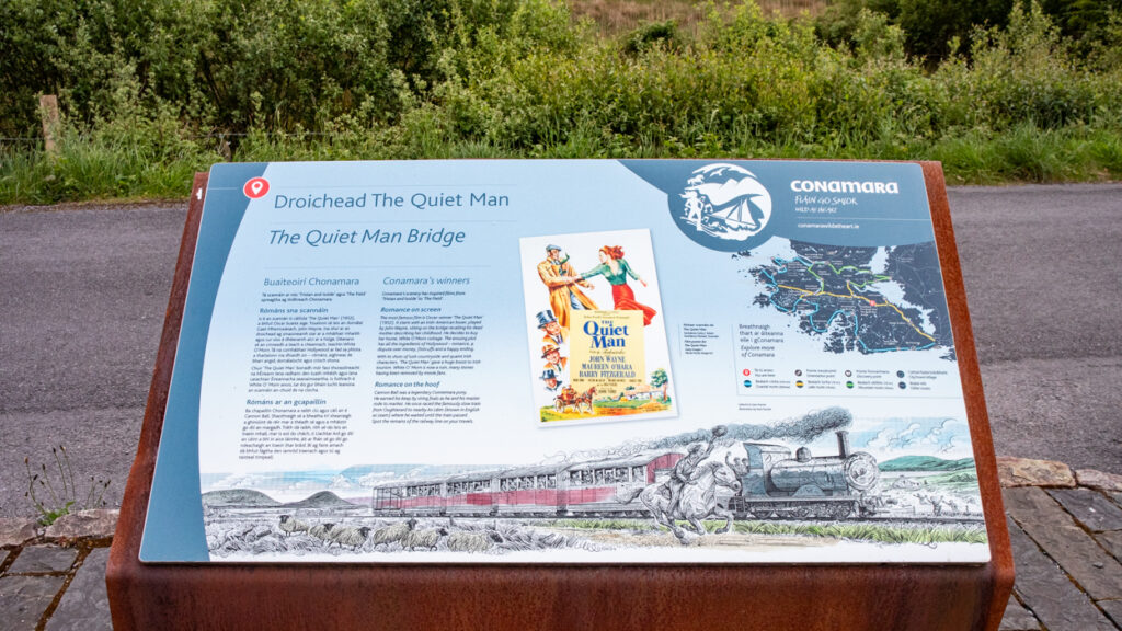 The Quiet Man Bridge informational sign