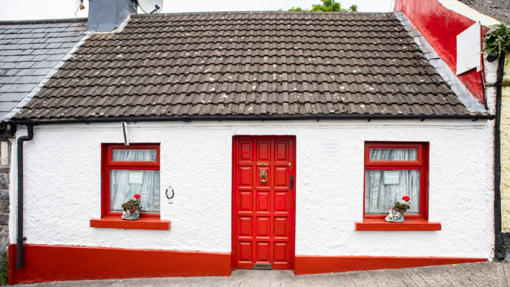 The Dying Man's House on Riverview in Cong, Ireland