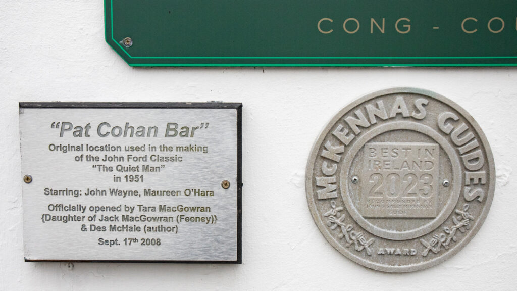 Pat Cohan Bar in Cong, Ireland as seen in The Quiet Man