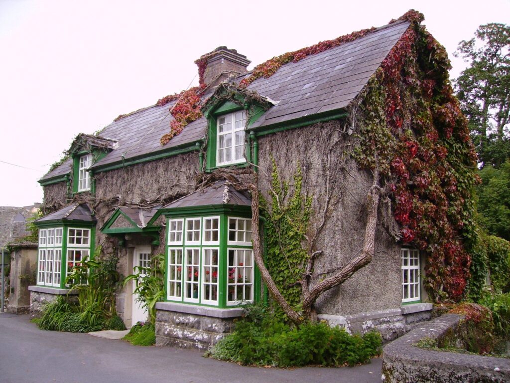 Reverent Playfair's House in Cong, County Mayo in Ireland The Quiet Man Filming Location