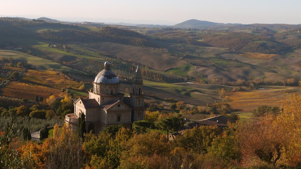 Church of San Biagio in Montepulciano, Italy as seen in Under the Tuscan Sun