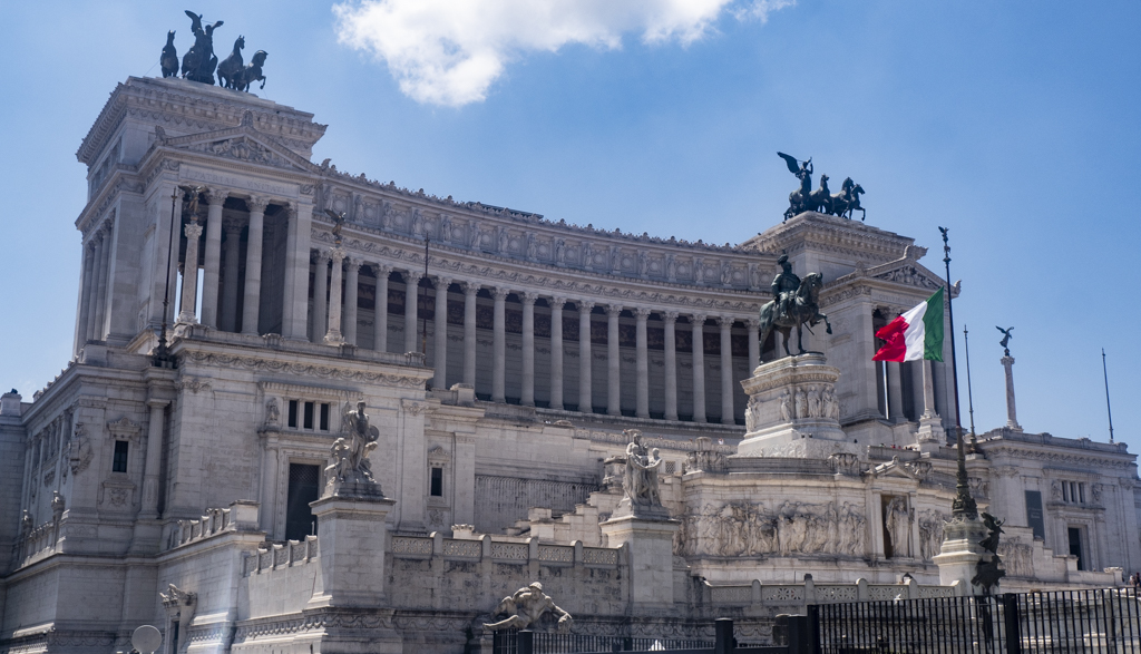 Piazza Venezia in Rome, Italy